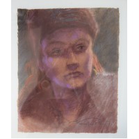 Portret kobiety. Pastel na papierze. Sygn. 1937